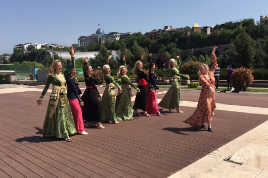ქართული ცეკვის მასტერკლასი უცხოელებისათვის